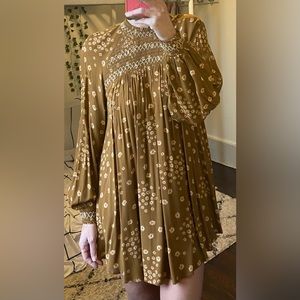 Free People Floral Dress Tunic sz M